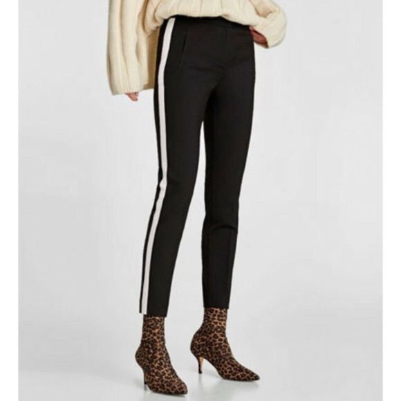 Zara Side Stripe Skinny Trouser - Picture 1 of 6